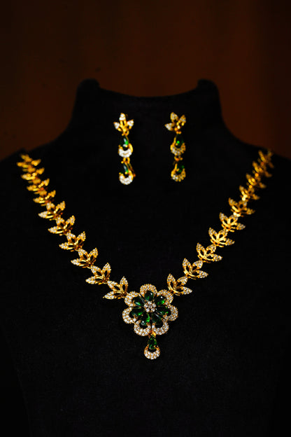 Green Flower necklace
