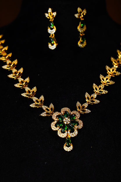 Green Flower necklace