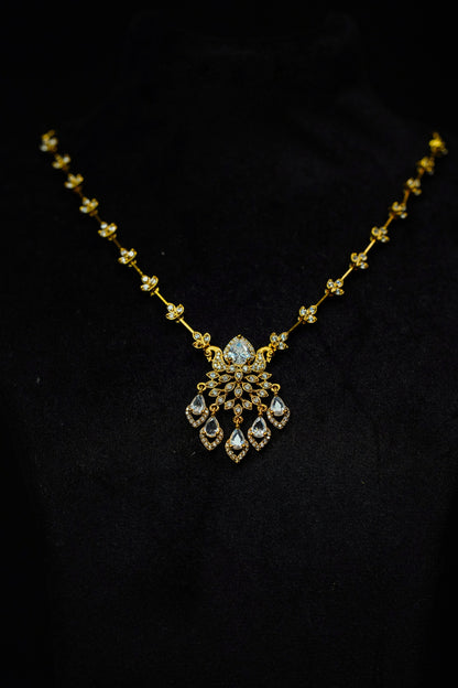 Stylish White stones necklace