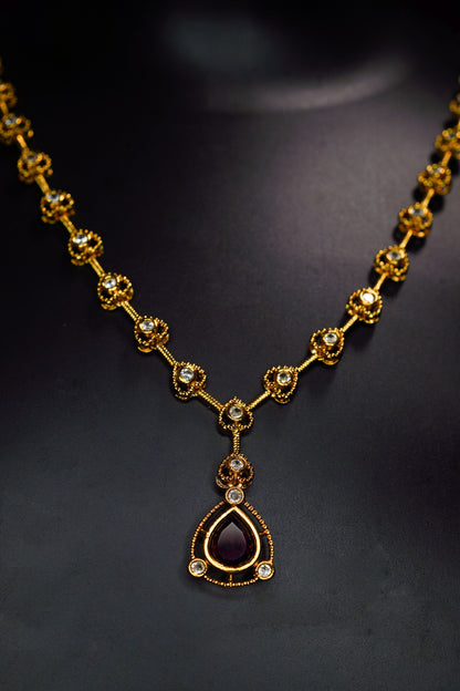 Stone party wear necklace
