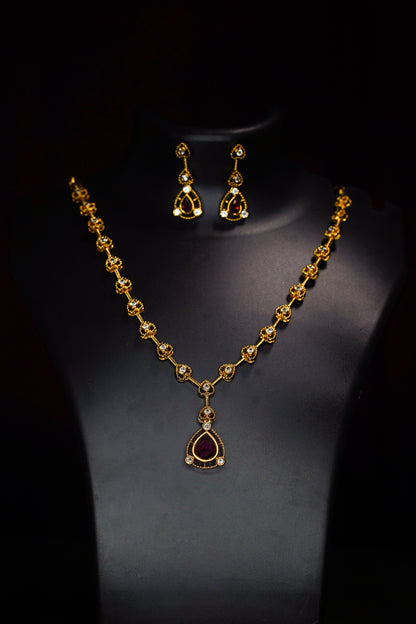 Stone party wear necklace