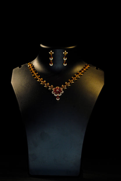 Pink Flower necklace