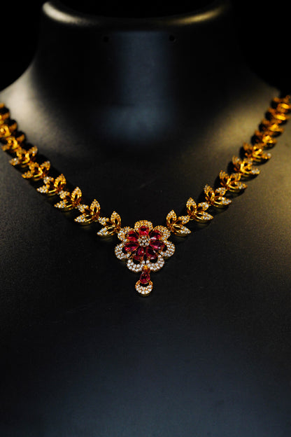 Pink Flower necklace