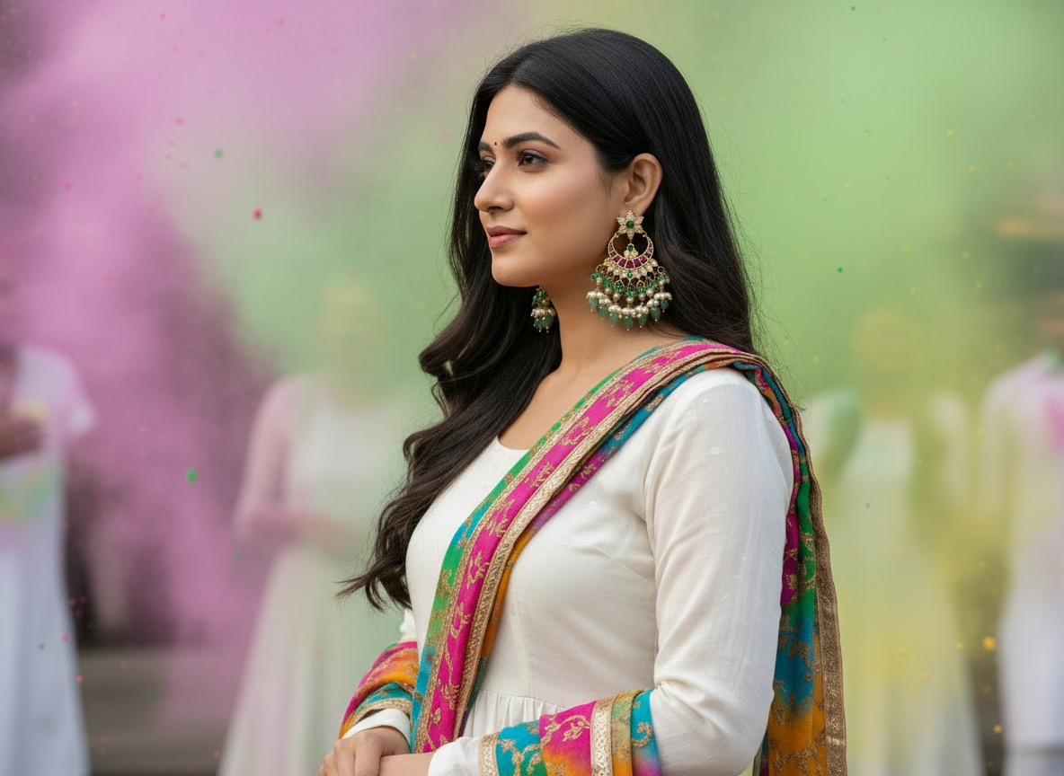 Jadau Kundan Chandbalis