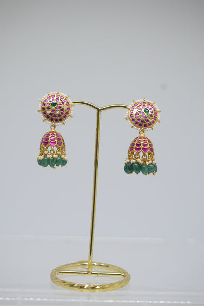 Premium Jadau Kundan Jhumkas