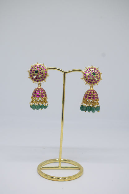 Premium Jadau Kundan Jhumkas