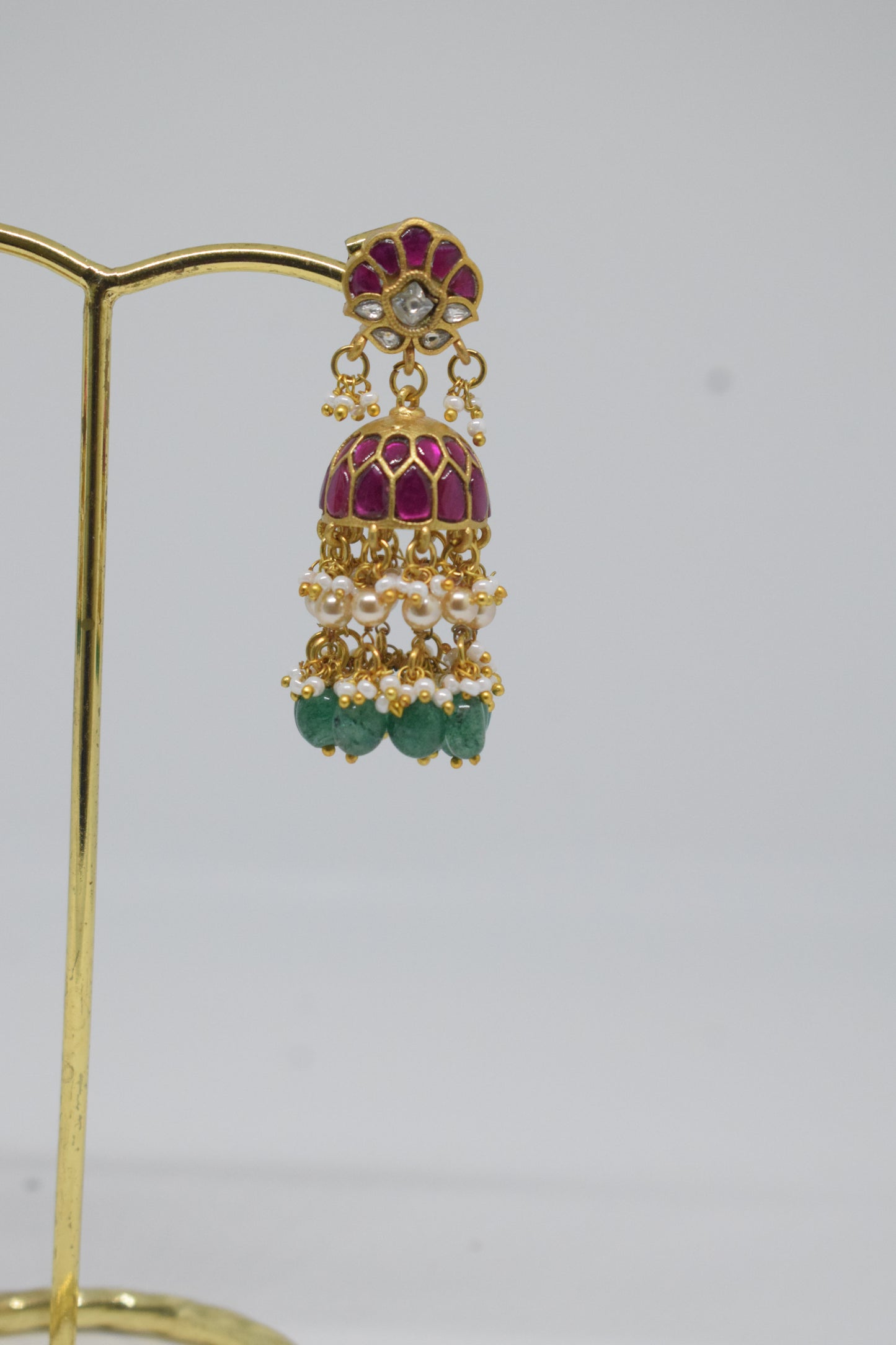 Premium Jadau Kundan long Jhumkas