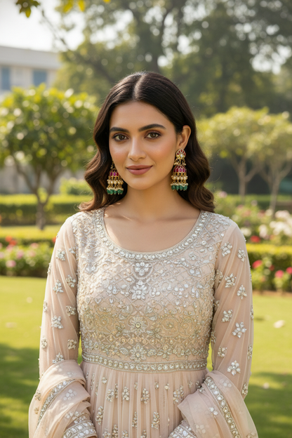 Premium Jadau Kundan long Jhumkas