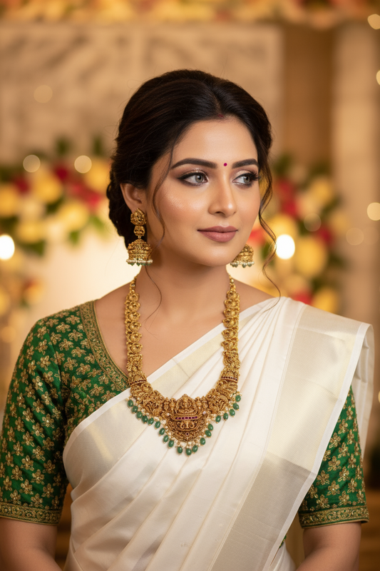 3D Temple Long Necklace -Long