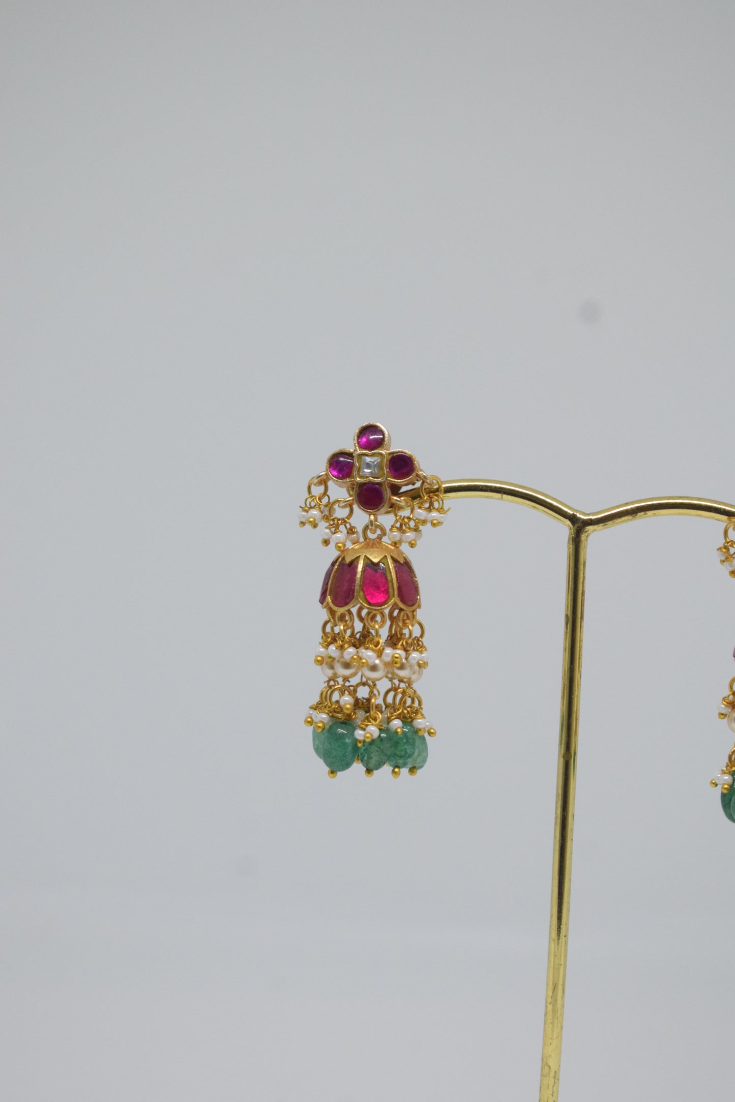 Premium Jadau Kundan jhumkas