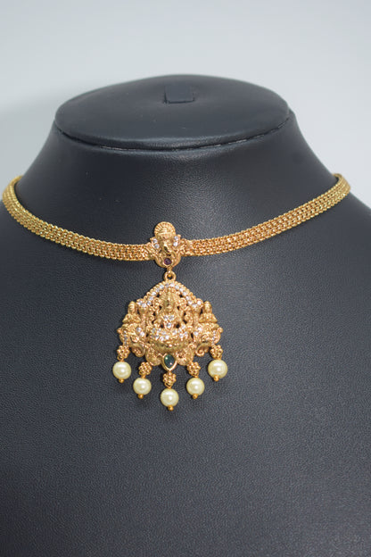 Chain with lakshmi locket