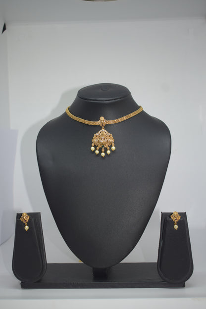 Chain with lakshmi locket