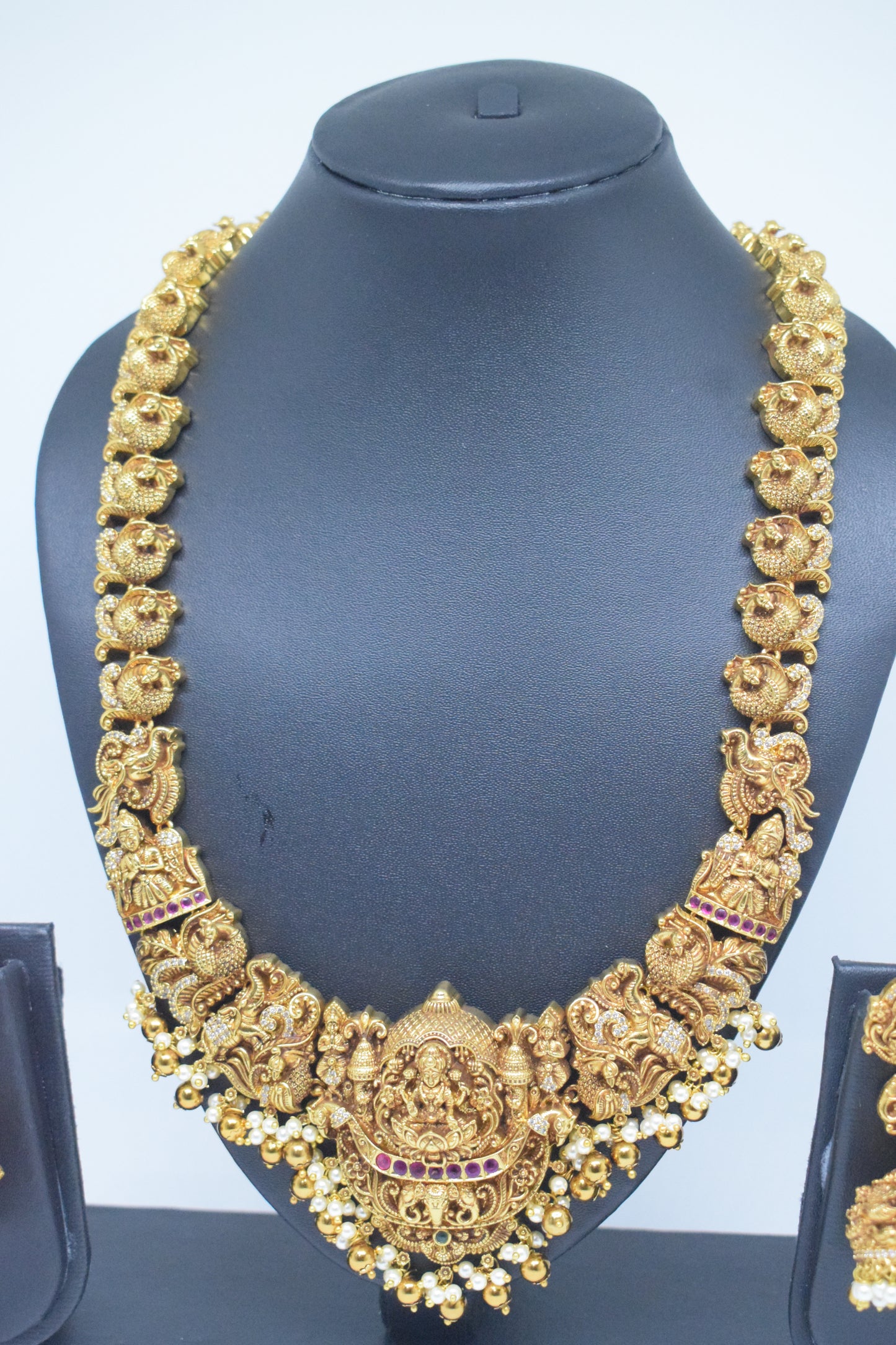 3D Temple Necklace Set- Long