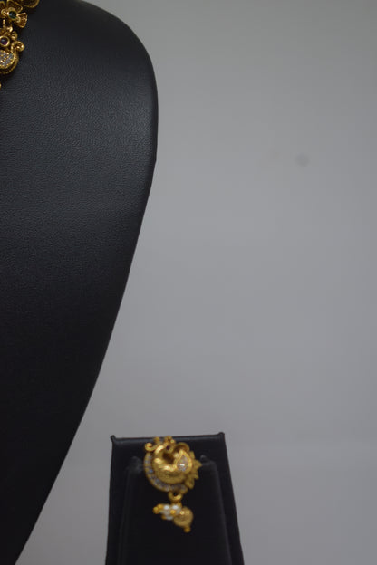 Short Temple Necklace Set