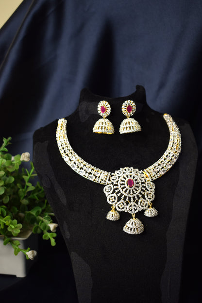 CZs Necklace with earrings-3
