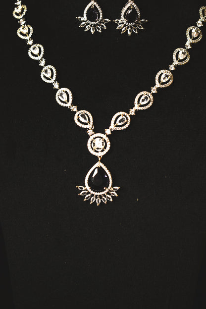 CZs Necklace with earrings-4