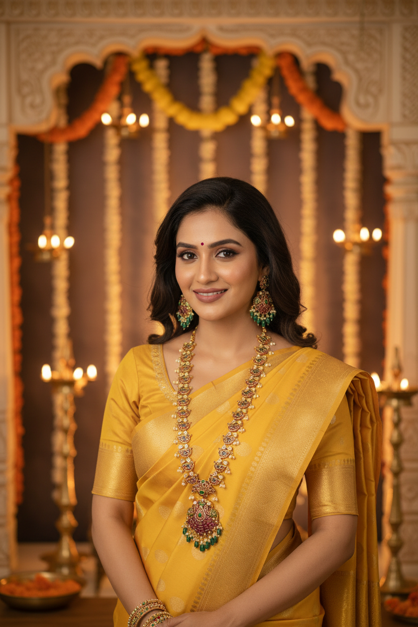 Long Chain With Earrings