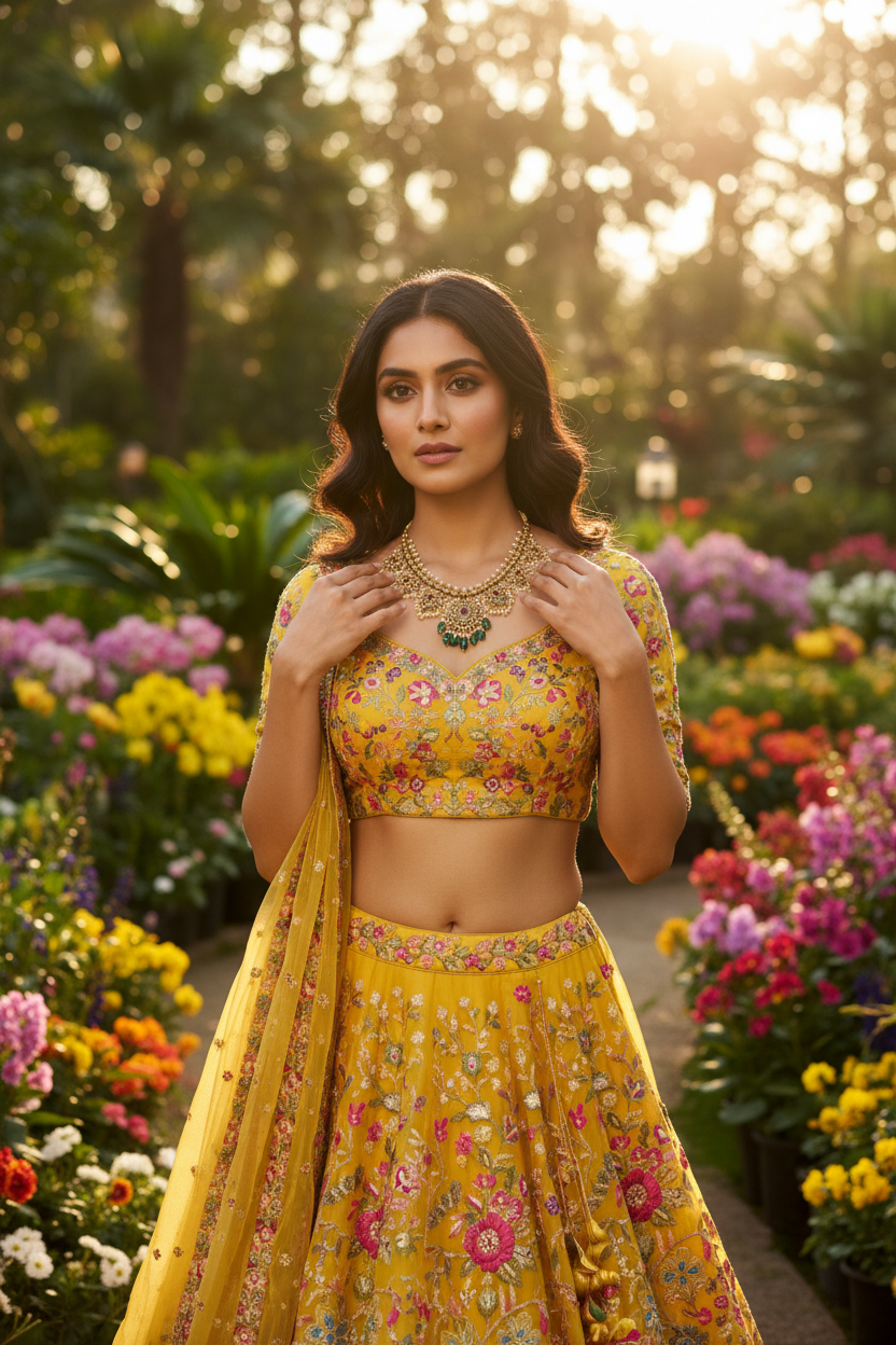 Short Gutta poosalu necklace set