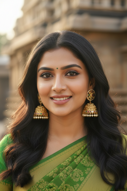 Navratna Statement Jhumkas