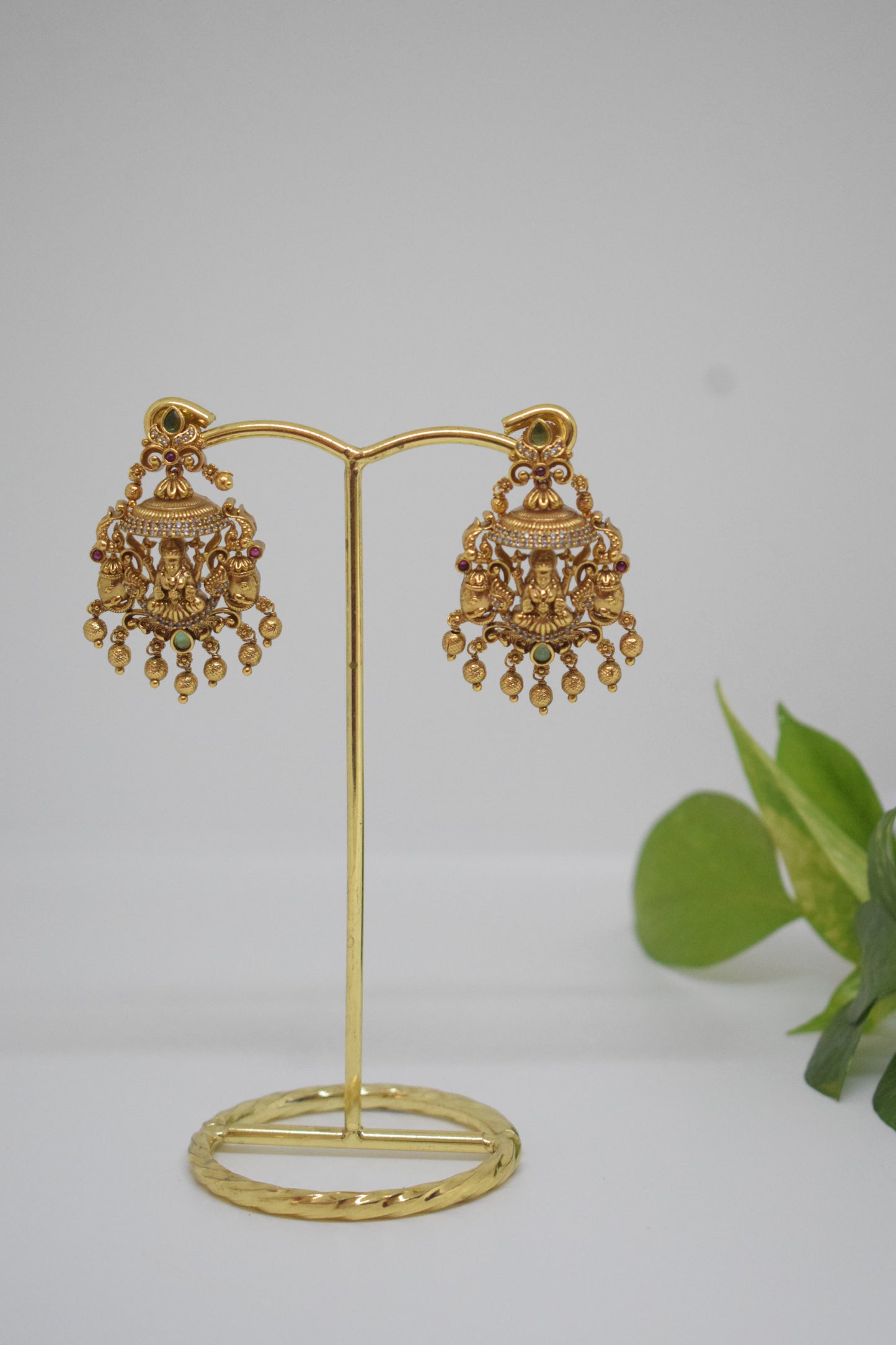 Lakshmi 3D Temple earrings