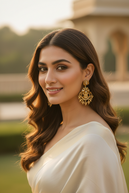 3D Temple Earrings