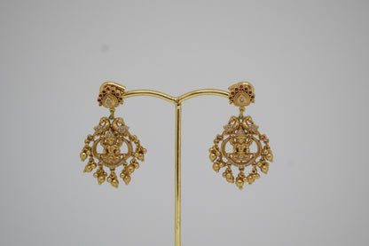 3D Temple Earrings
