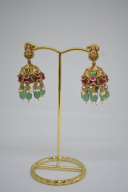 Jadau Kundan Jhumkas-2