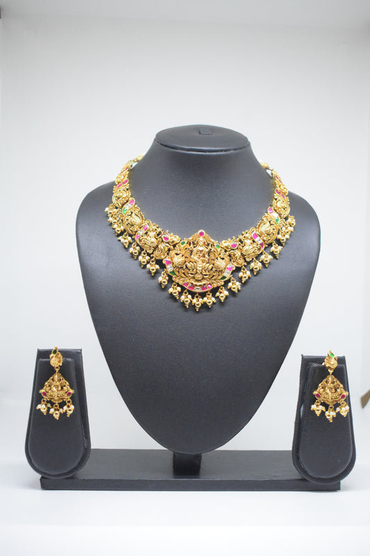 3D Temple Necklace Set