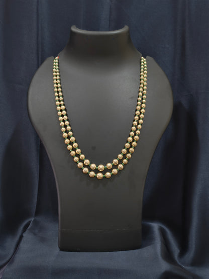 2 Layered pearls-Green