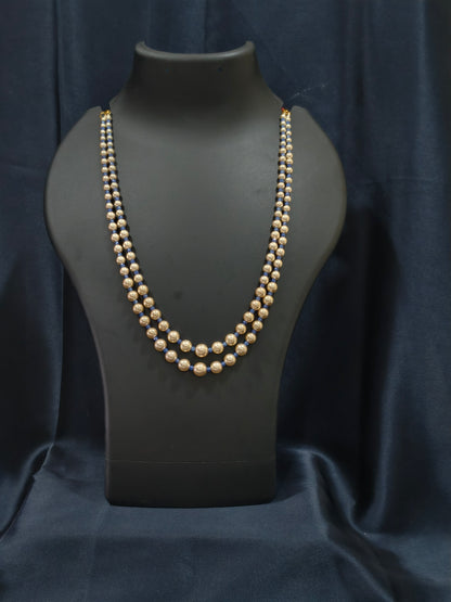 2 Layered pearls-Blue