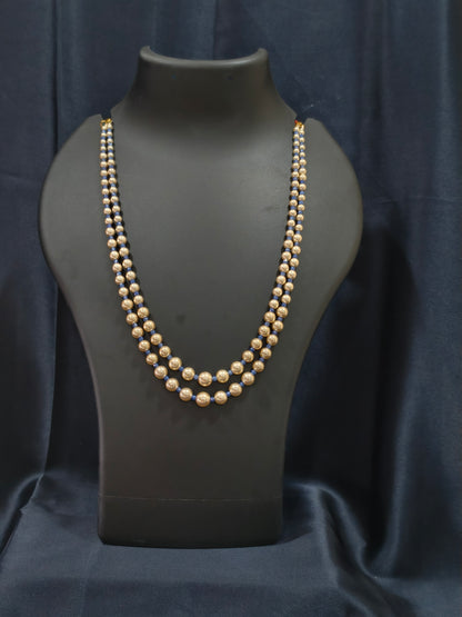 2 Layered pearls-Blue