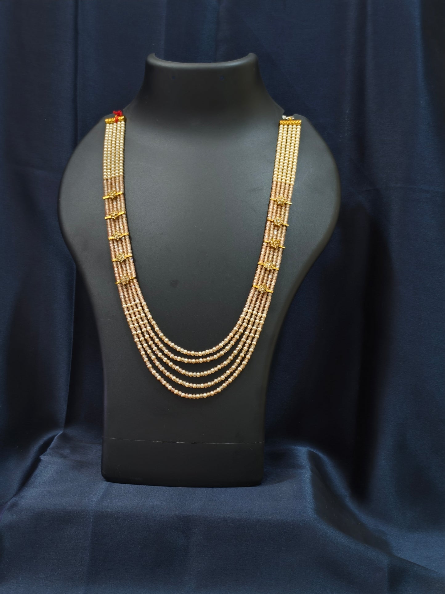 5 Layered Pearl Chain-Honey