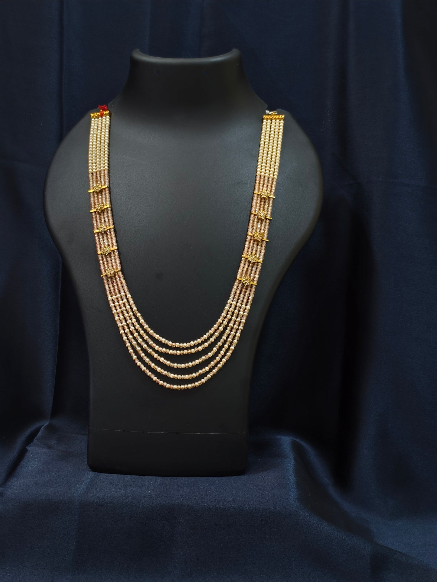 5 Layered Pearl Chain-Honey