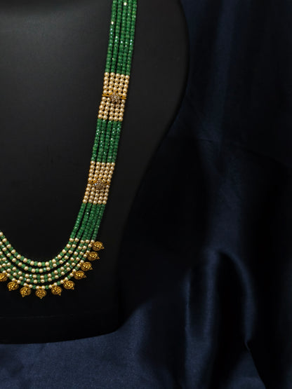 5 Layered Emerald Kasu Mala