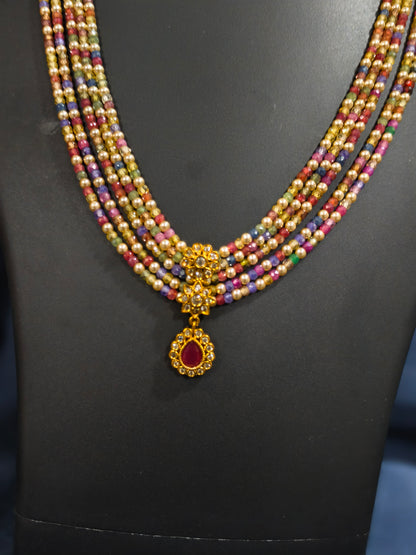 Multicolour Mixed Beads Necklace Set