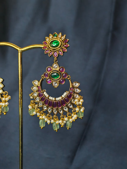 Festive chandbali earrings-25