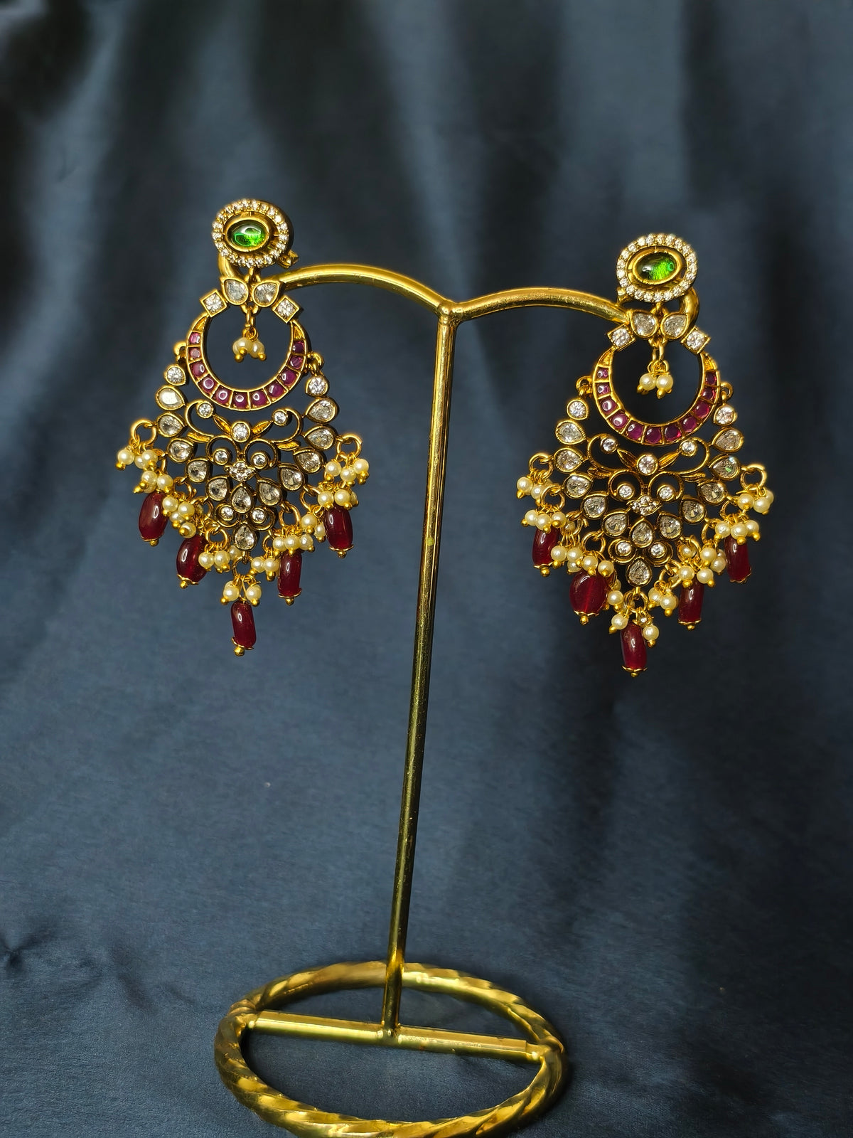 Festive chandbali earrings-24