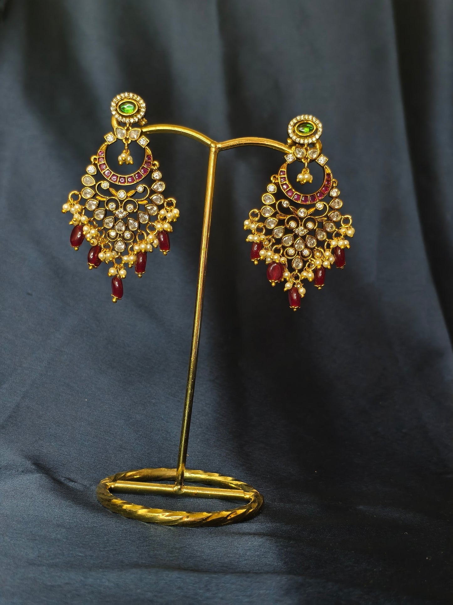 Festive chandbali earrings-24