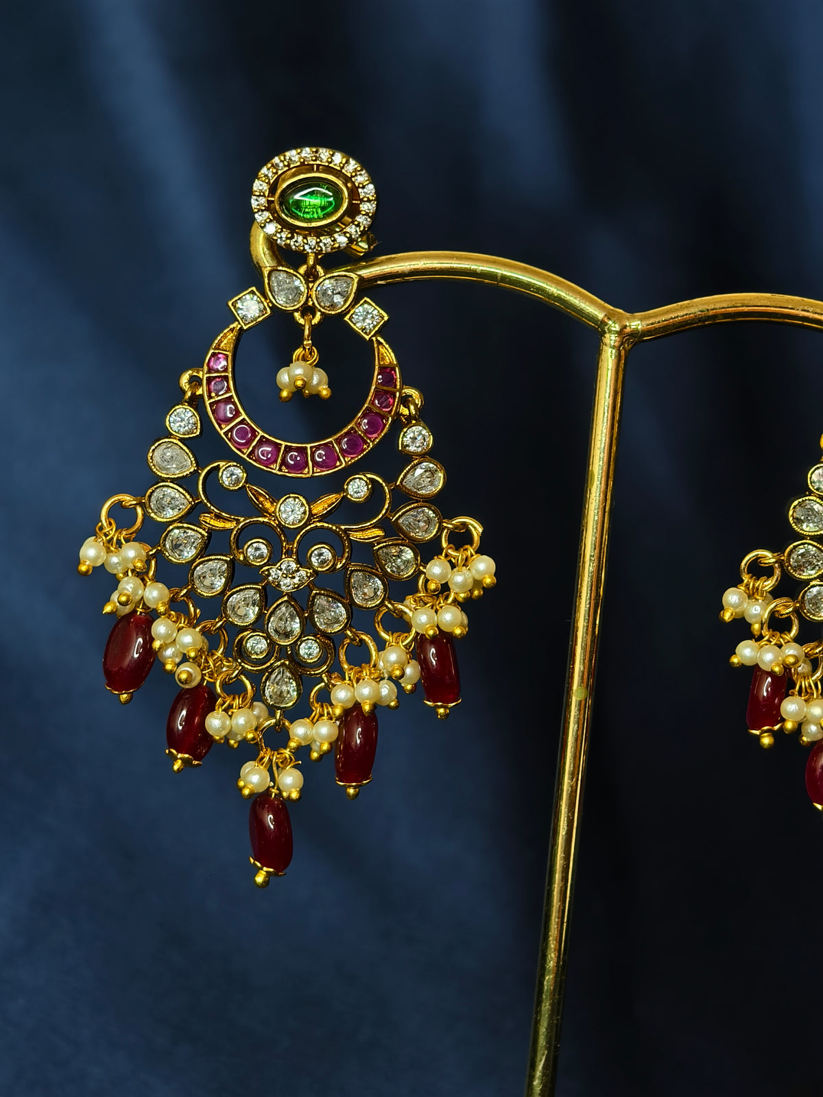 Festive chandbali earrings-24