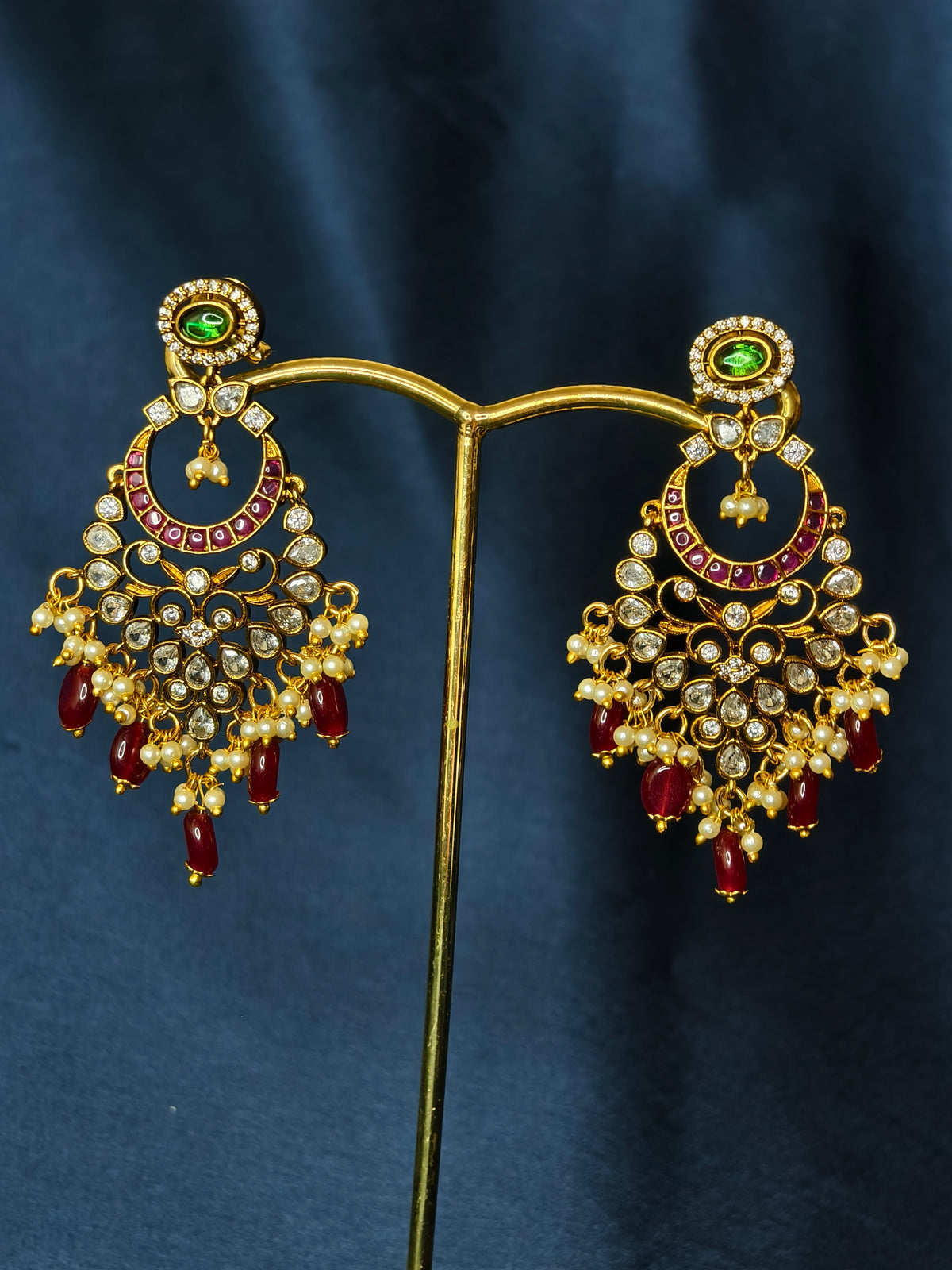 Festive chandbali earrings-24