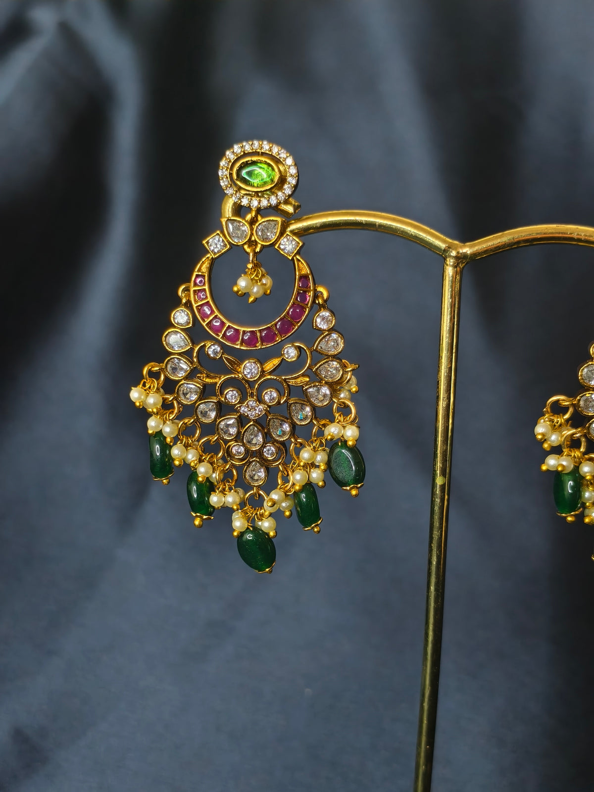 Festive chandbali earrings-23