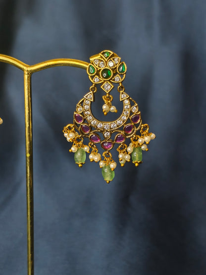 Festive chandbali earrings-26