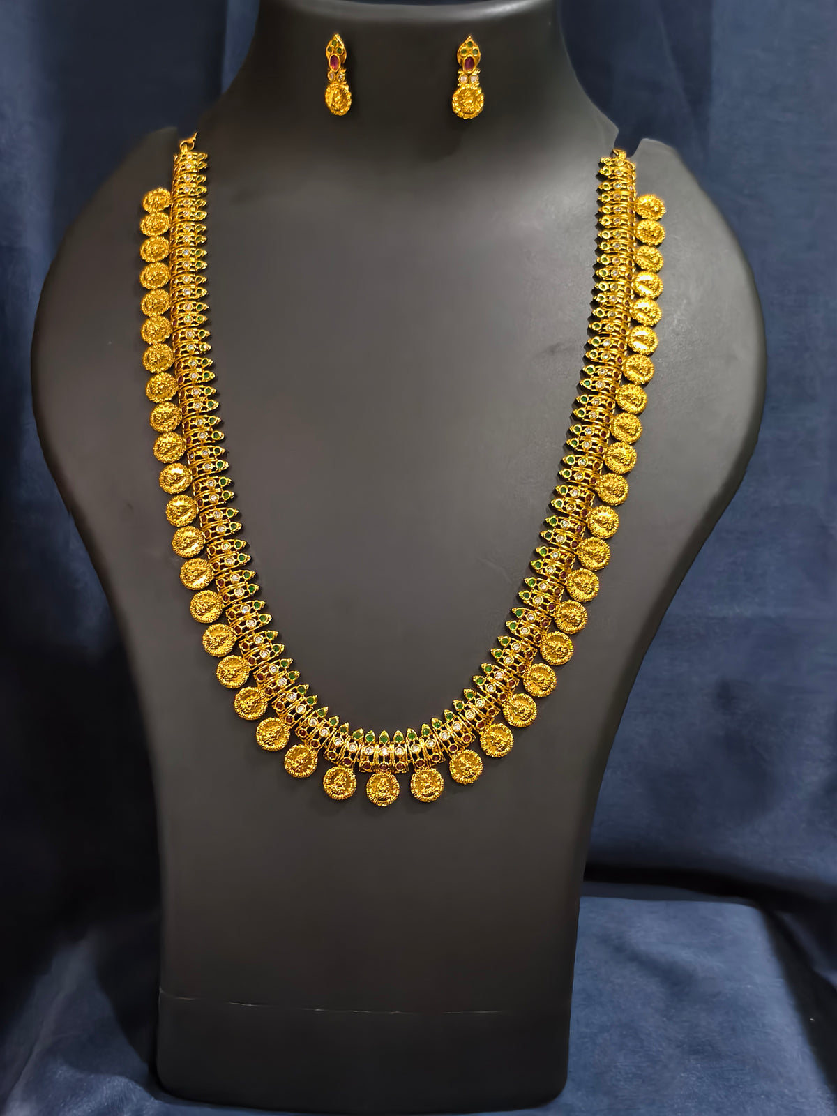 Lakshmi Coin Haram Necklace Set