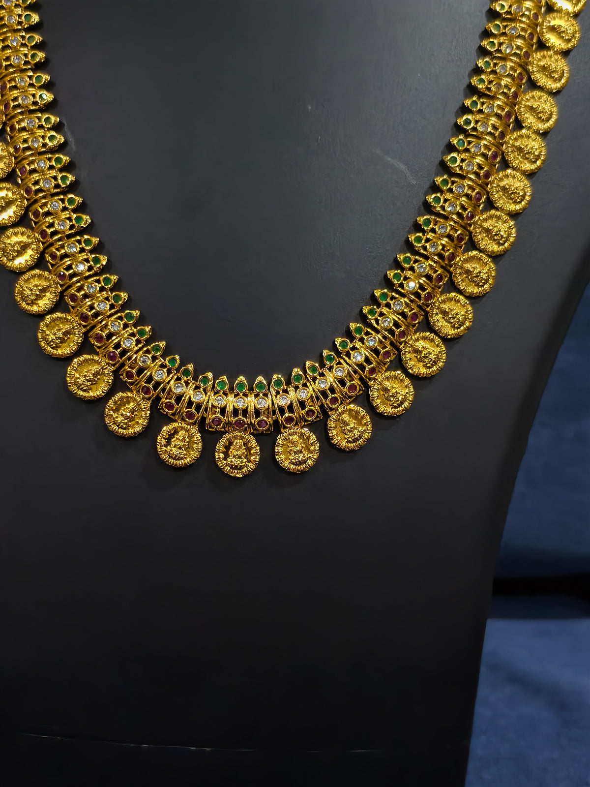 Lakshmi Coin Haram Necklace Set