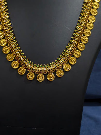Lakshmi Coin Haram Necklace Set