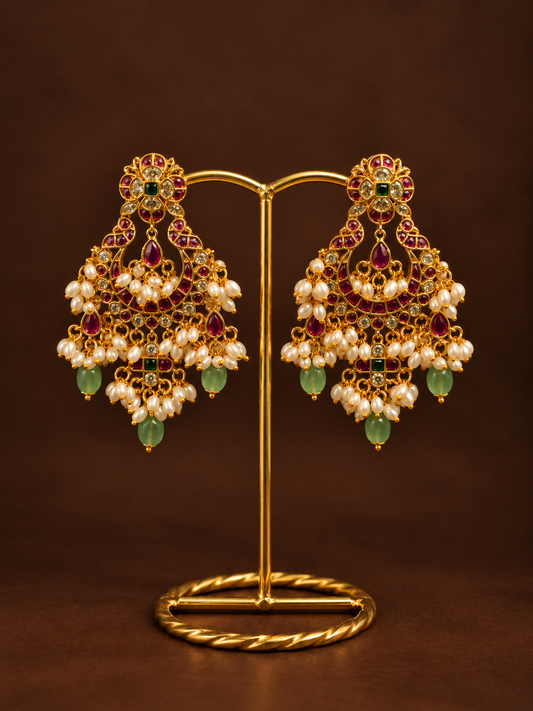 Rice Pearl Ruby Chandbalis