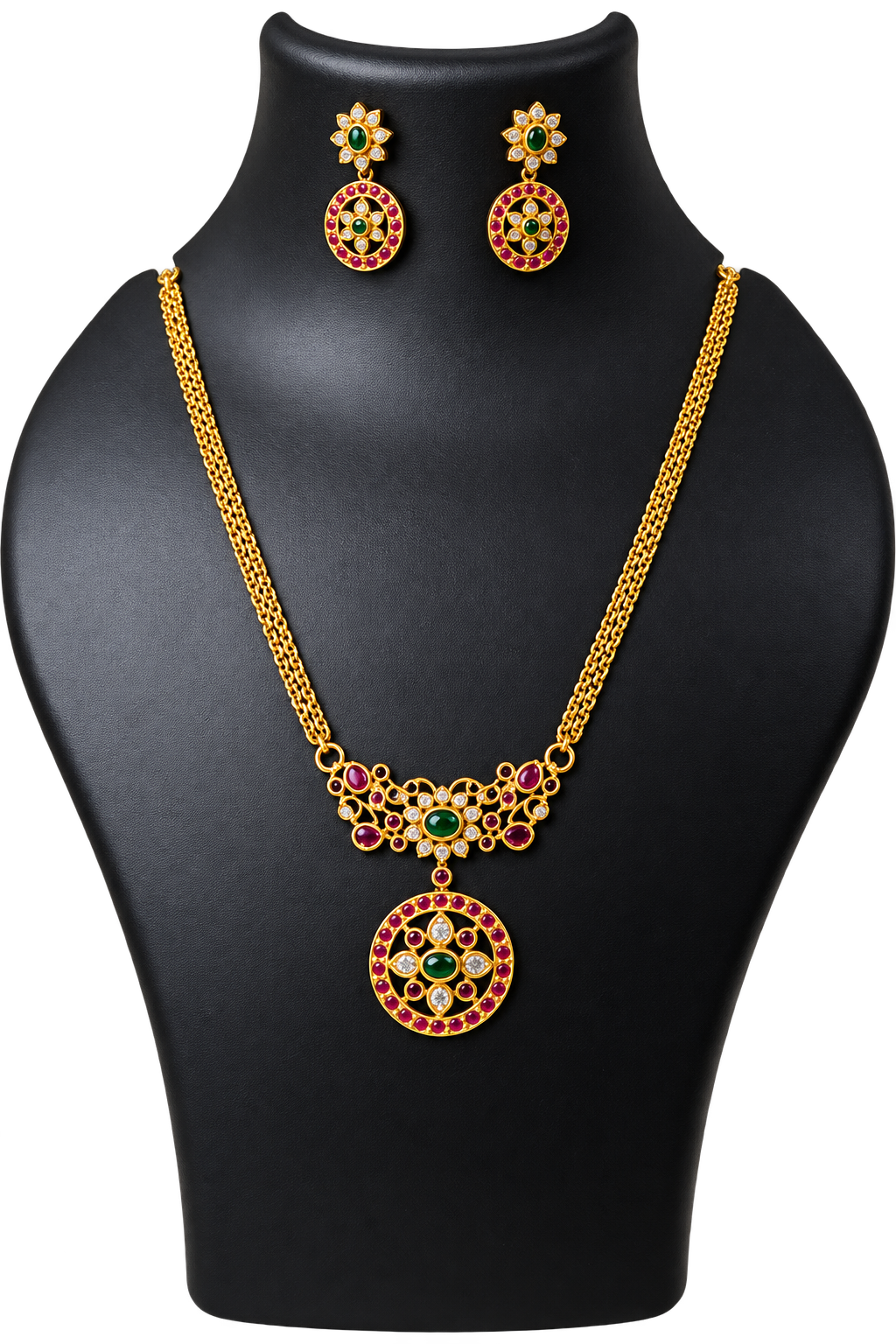 Necklace with earrings